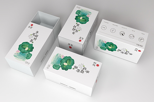 清新優(yōu)雅的花茶紙盒包裝怎樣設計制作